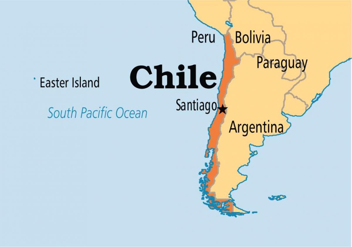 סנטיאגו דה צ ' ילה מפה