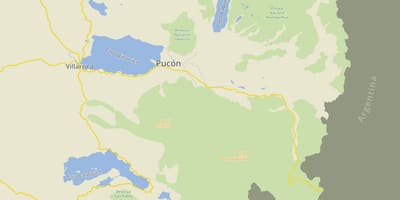 המפה של pucón, צ ' ילה